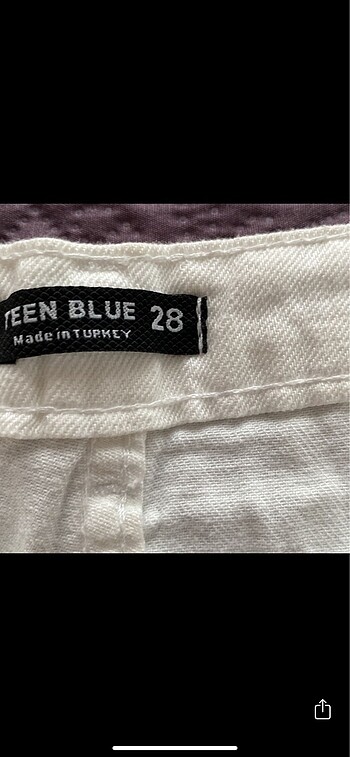 Beyaz kot pantolon - Görsel 5