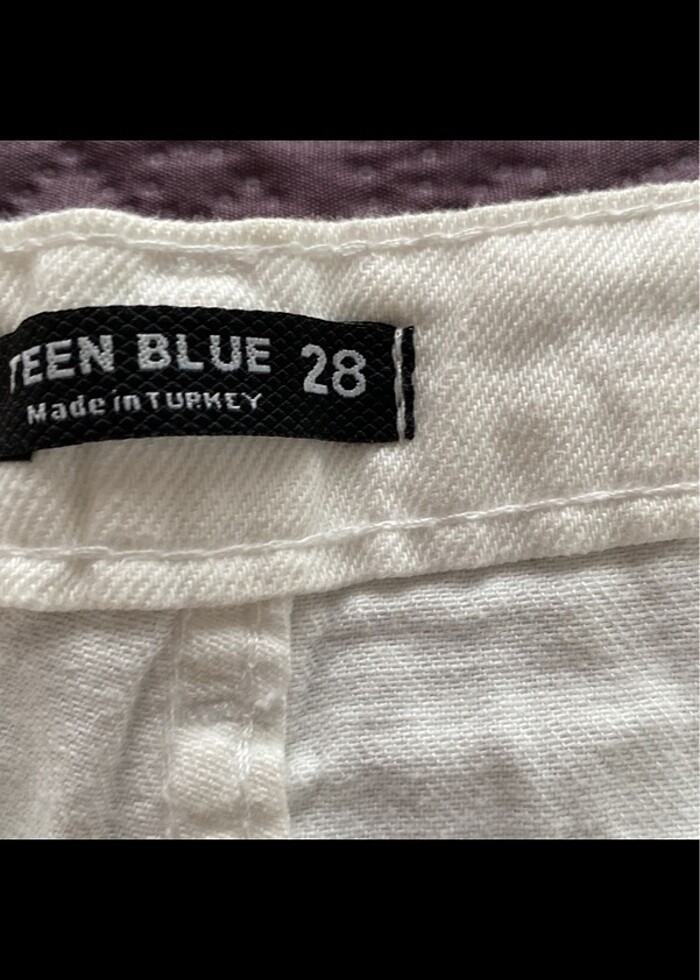 Beyaz kot pantolon - Görsel 5