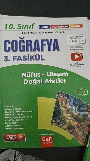 Beden Renk Coğrafya test kitabı