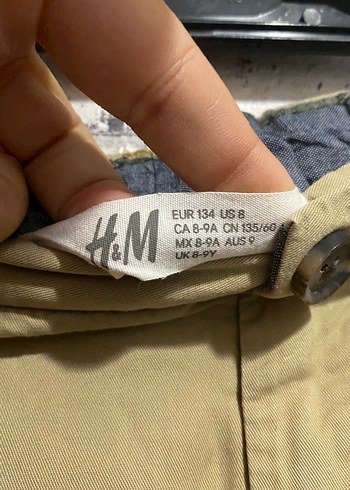 Erkek Çocuk Keten Bej Kemerli Şort - Görsel 2