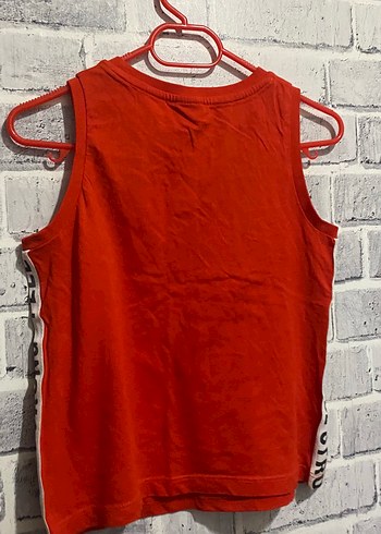 Kırmızı Erkek Çocuk Kolsuz Tişört - Görsel 3