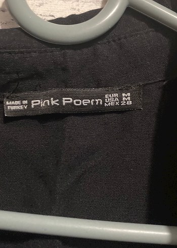 Düğmeli Siyah Uzun Keten Elbise - Görsel 2