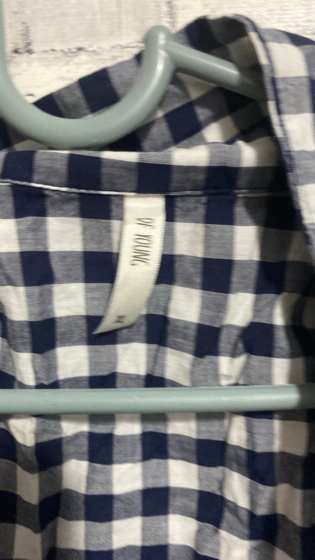 Düğmeli Kolsuz Ekose Gömlek - Görsel 2