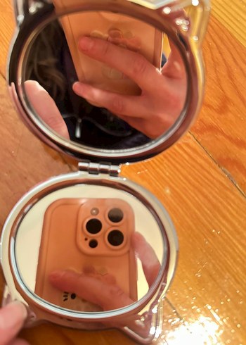 Pembe Pastel Kedi Figürlü Aksesuar Ayna - Görsel 3