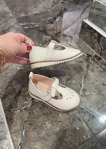 Bej Kız Çocuk Babet Ayakkabı - Görsel 3