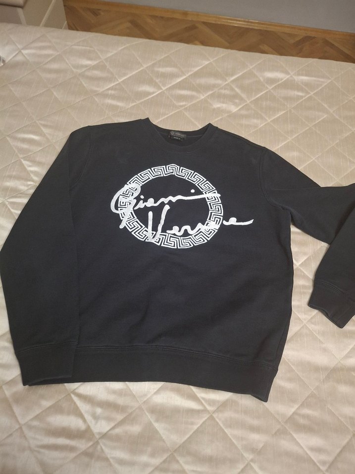 Siyah Baskılı Oversize Sweatshirt - Görsel 2