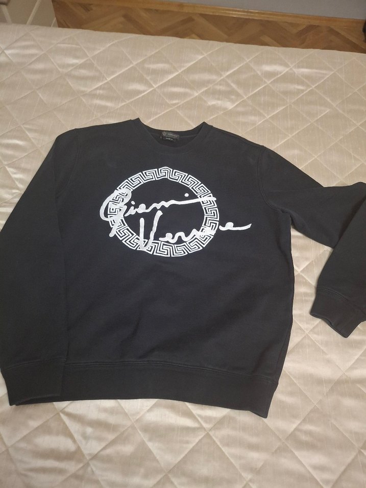 Siyah Baskılı Oversize Sweatshirt - Görsel 3