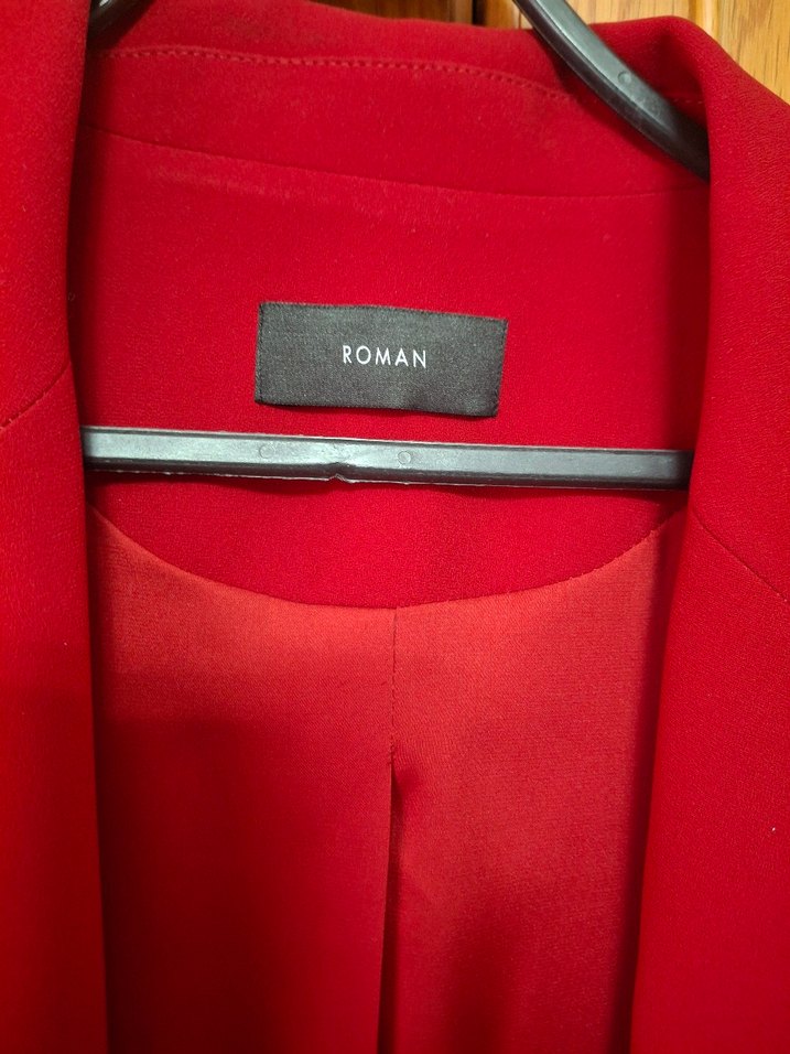 kırmızı Kadın Blazer Ceket - Görsel 4