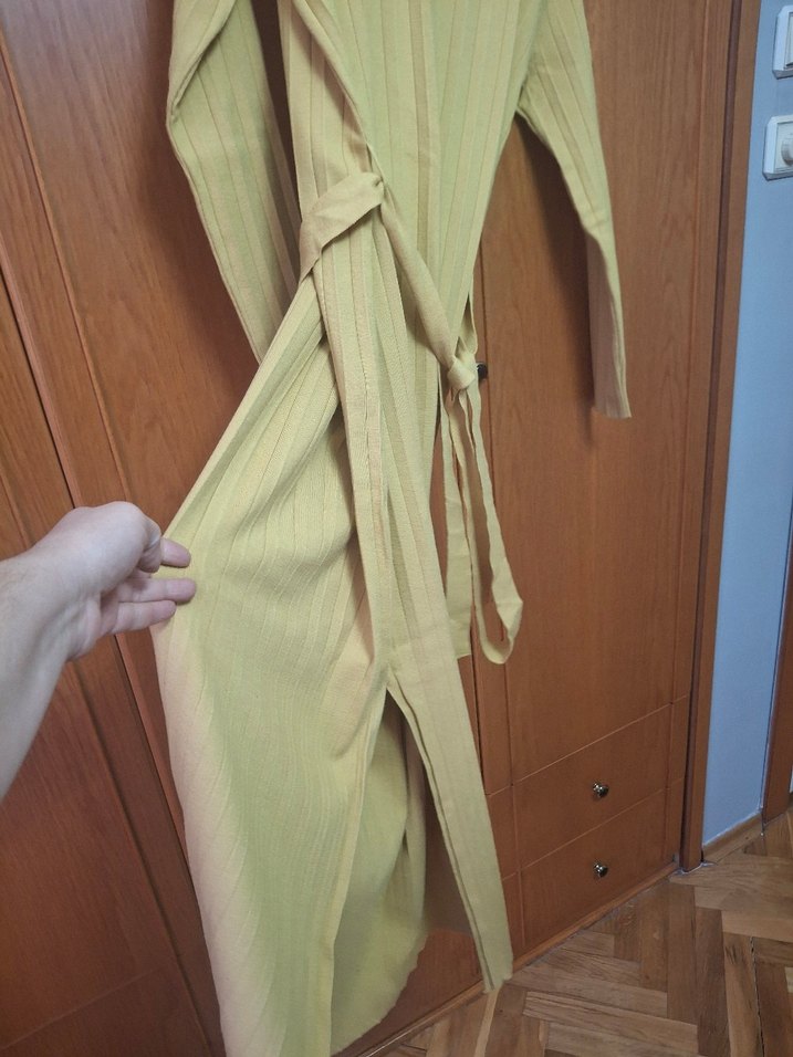 Uzun Kollu örgü Elbise - Görsel 4