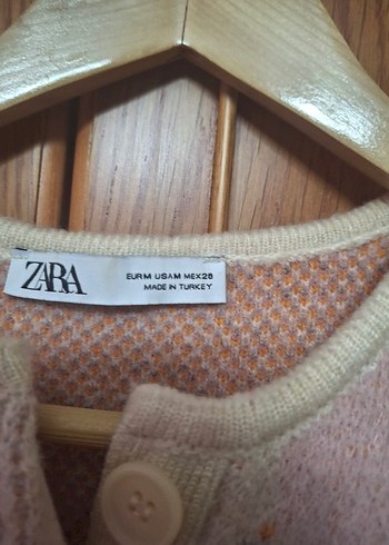 Zara Kadın Renkli Örgü kazak - Görsel 3