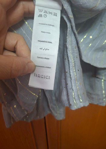 Gri Keten Askılı keten takim - Görsel 4