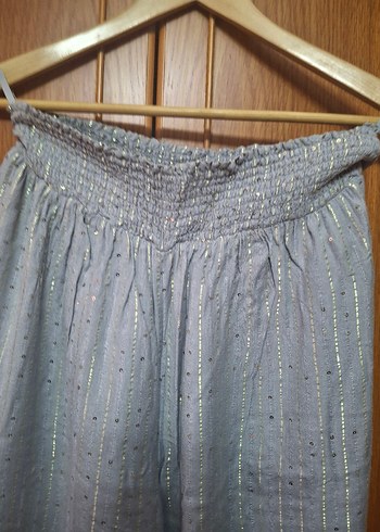 Gri Keten Askılı keten takim - Görsel 8