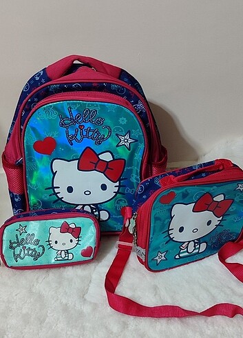 Hello kitty okul çantası seti