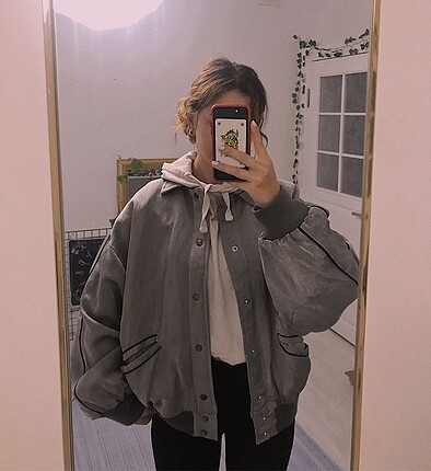 Vintage oversize unisex bomber mont