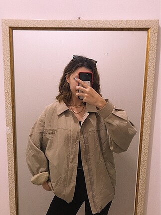 Vintage oversize unisex mevsimlik ceket