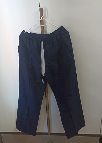 Diğer Lacivert Rahat Lastikli Pantolon Forma Scrubs Alti