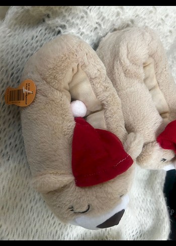 Sıcak Kahverengi Ev Terliği - Görsel 5