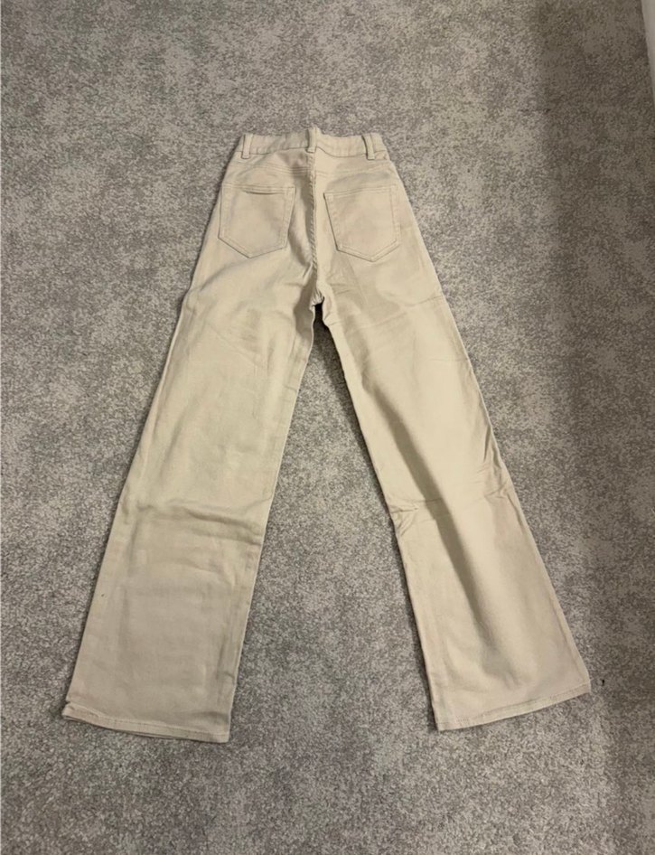 Bej Kadın Kot Pantolon - Görsel 2