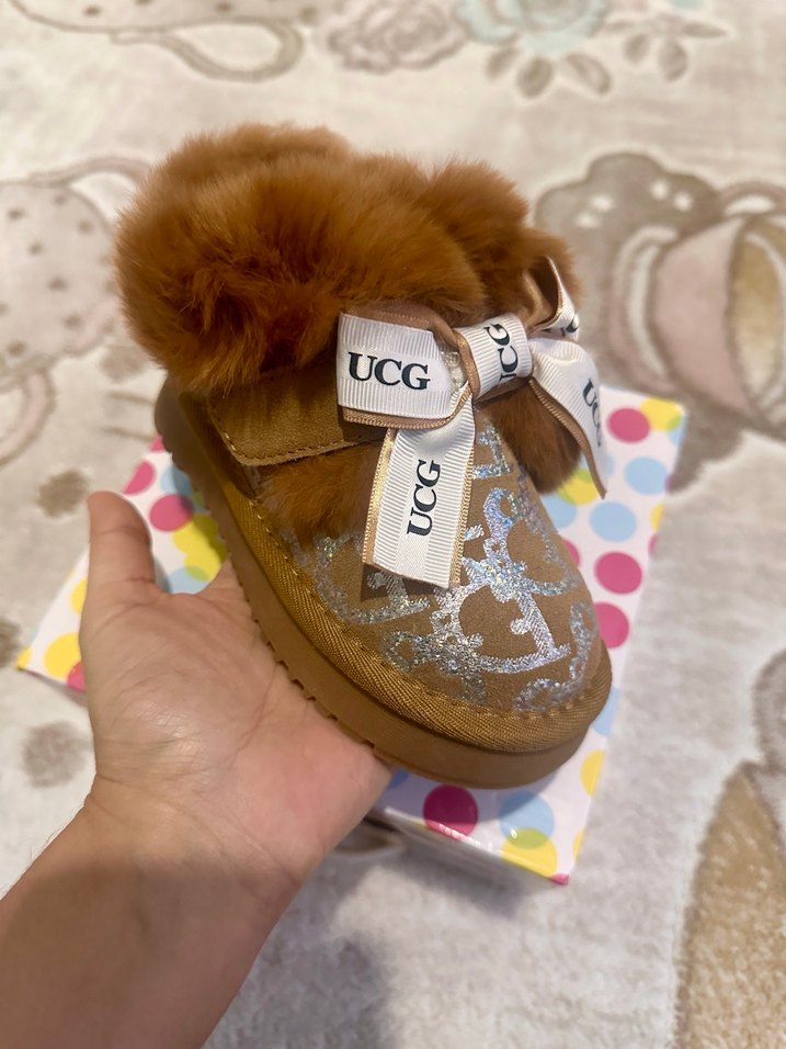 Kız Çocuk Kahverengi Kürklü UGG Bot - Görsel 2