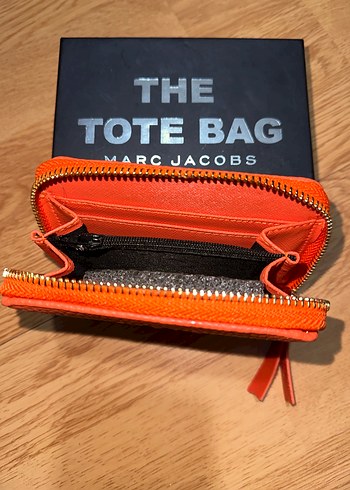 Turuncu Deri Fermuarlı Kadın cüzdan - Görsel 2