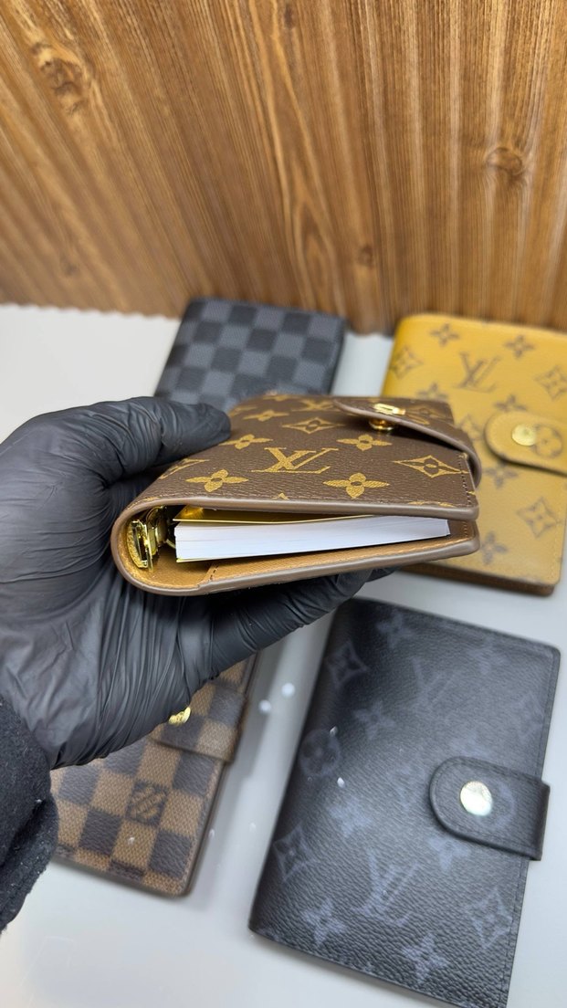 Klasik Kahverengi hakiki Deri ajanda. - Görsel 2