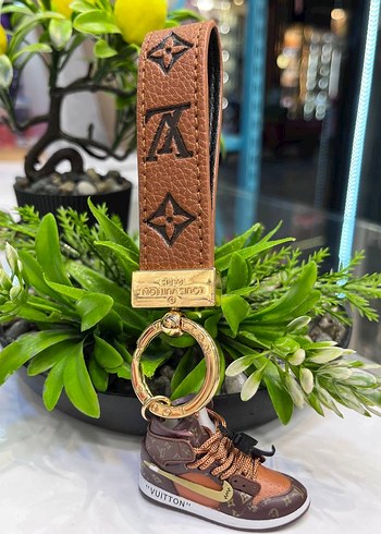 Altın Renkli Street Style deri anahtarlık. - Görsel 6