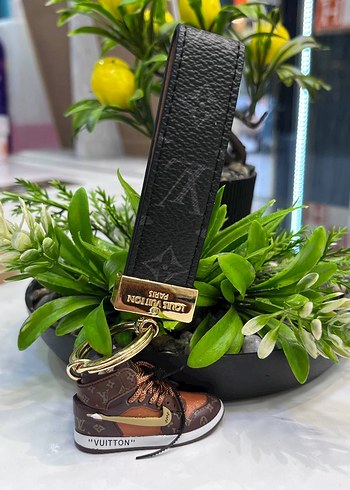 Altın Renkli Street Style deri anahtarlık. - Görsel 14