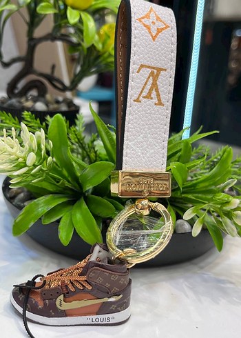 Altın Renkli Street Style deri anahtarlık. - Görsel 12