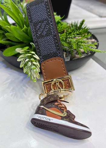 Altın Renkli Street Style deri anahtarlık. - Görsel 5