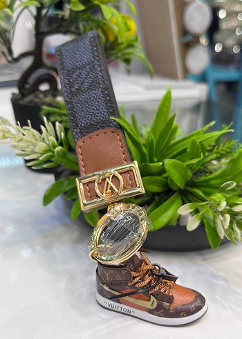 Altın Renkli Street Style deri anahtarlık. - Görsel 3