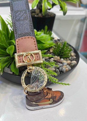 Altın Renkli Street Style deri anahtarlık. - Görsel 4