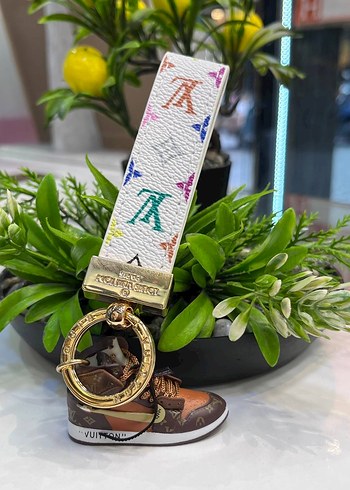 Altın Renkli Street Style deri anahtarlık. - Görsel 13