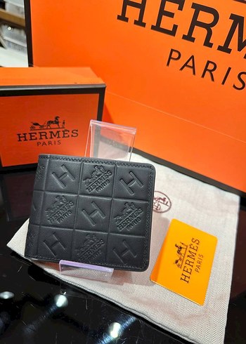 Hermès Paris Desenli Deri Erkek Cüzdanı - Görsel 4