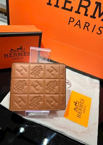 Hermès Paris Desenli Deri Erkek Cüzdanı - Görsel 2