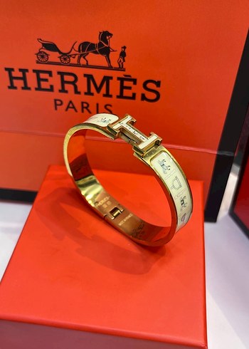 Hermès Paris Renkli Tokalı Bilezik - Görsel 2