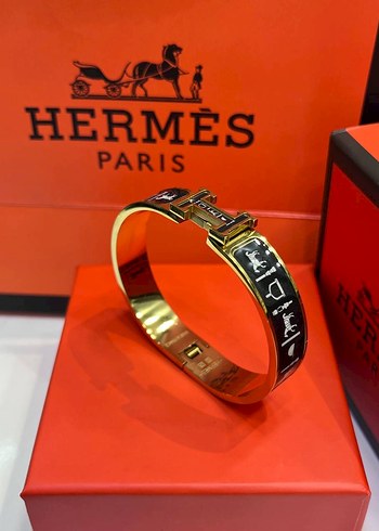 Hermès Paris Renkli Tokalı Bilezik - Görsel 5