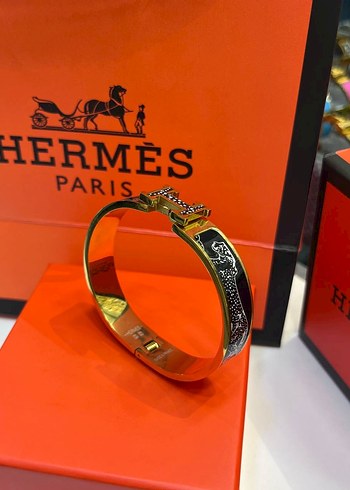 Hermès Paris Renkli Tokalı Bilezik - Görsel 3