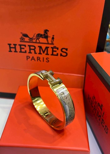 Hermès Paris Renkli Tokalı Bilezik - Görsel 4