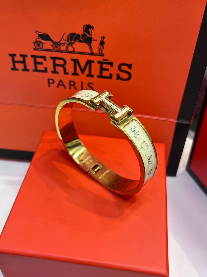 Hermès Paris  Renkli Tokalı Bilezik - Görsel 2