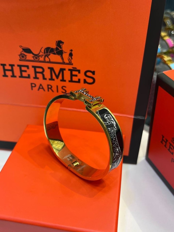 Hermès Paris  Renkli Tokalı Bilezik - Görsel 3