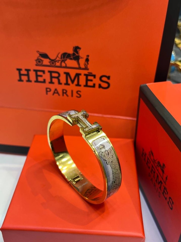 Hermès Paris  Renkli Tokalı Bilezik - Görsel 4