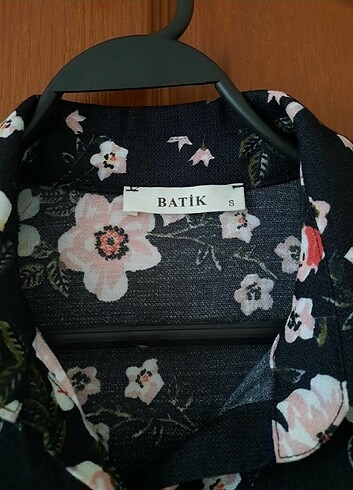 Batik Çiçekli uzun elbise