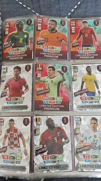 Panini/topps futbolcu kartları 