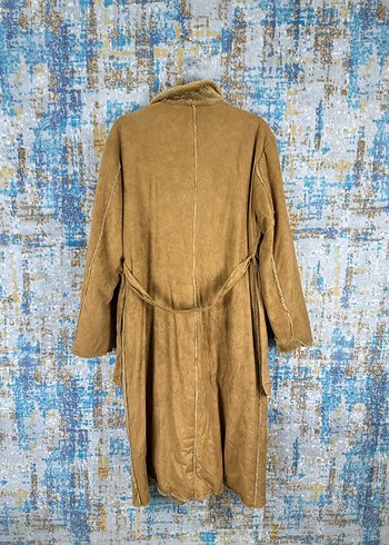 American Vintage Düğmeli Bej nubuk Kadın Uzun Kaban