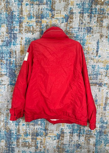 American Vintage Kırmızı Fermuarlı vintage Street Wear Ceket