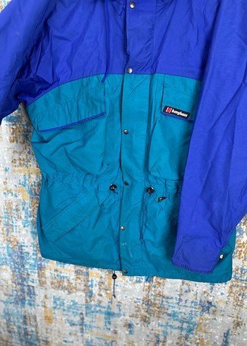 xxl Beden mavi Renk Mavi Streetwear Yağmurluk vintage