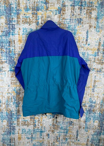 xxl Beden Mavi Streetwear Yağmurluk vintage