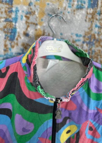 xl Beden çeşitli Renk Tie-Dye Oversize vintage Ceket