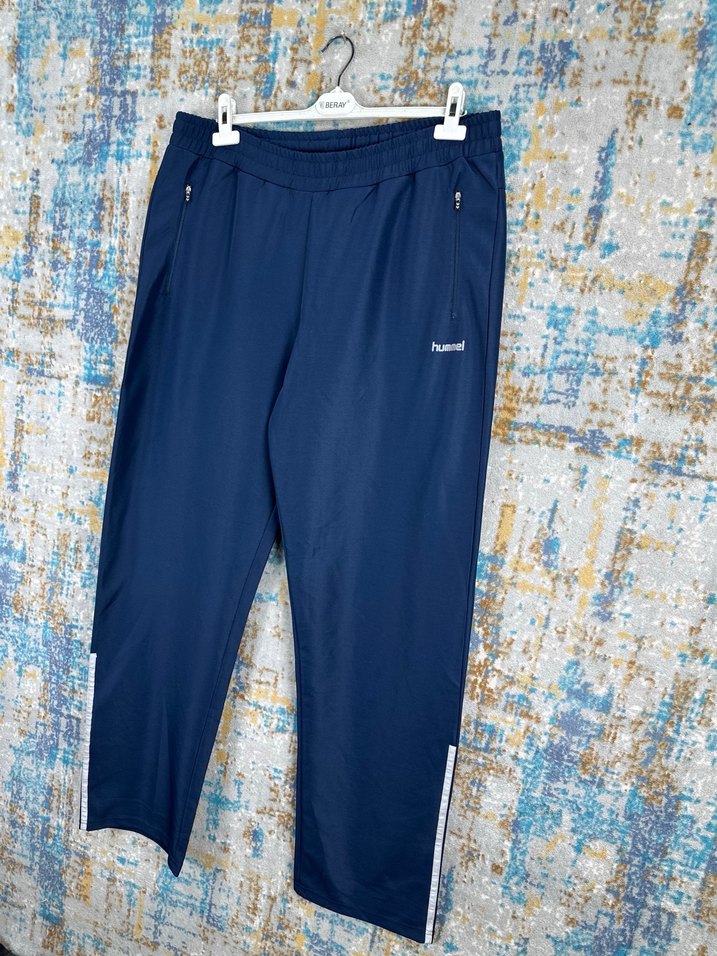 Hummel Lacivert Rahat Kesim Erkek Eşofman Altı - Görsel 2