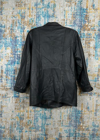 Vintage deri ceket - Görsel 5